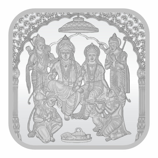 Sikkawala BIS Hallmarked Ram Darbar 999 Silver Coin 100 gm- SKSRD-100