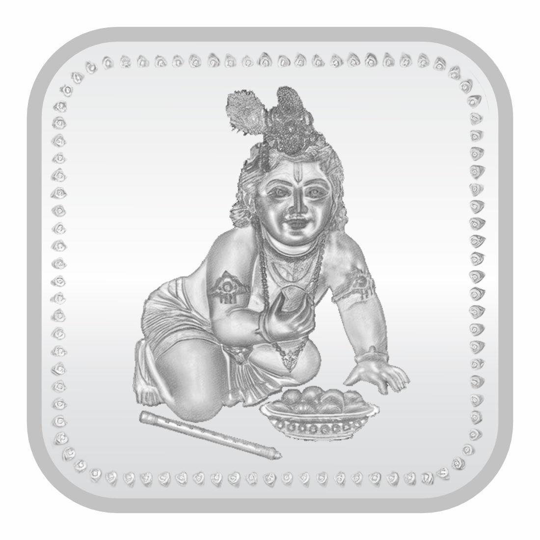 Sikkawala BIS Hallmarked Ladoo Gopal 999 Silver Coin 50 gm- SKSLD-50