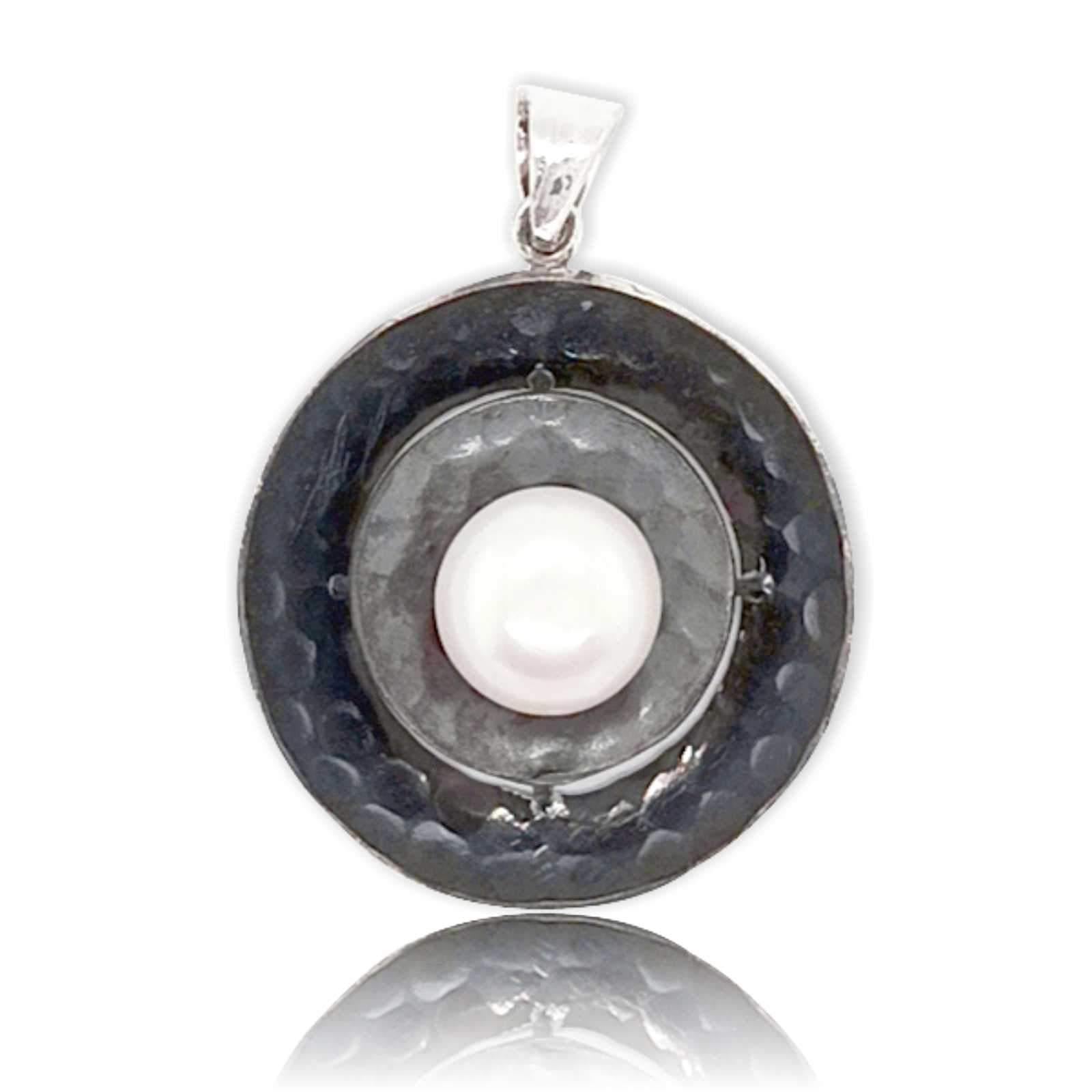 Sikkawala 925 Sterling Silver Oxidised Silver Coin Design Pendant For Women 3000215-1