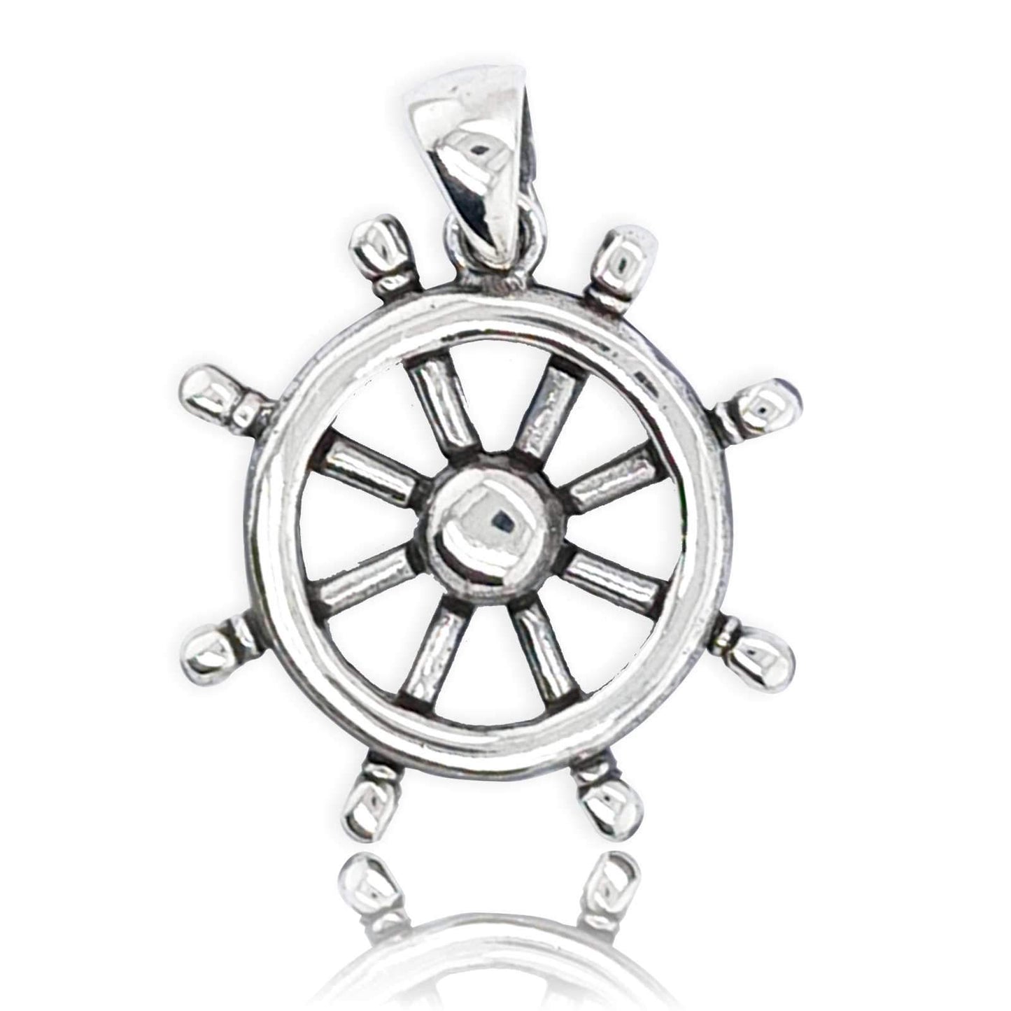 Sikkawala 925 Sterling Silver White Silver Flora Fauna Design Pendant For Women 3000250-1