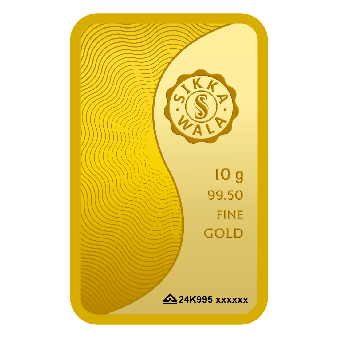 Sikkawala Lotus 24 kt 99.5 Gold Coin 10 gm-SK10GB