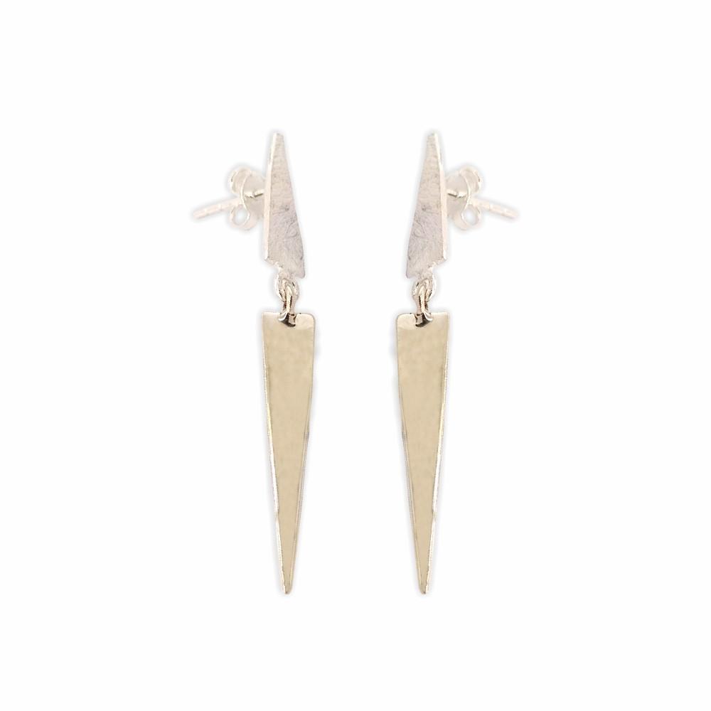 Sikkawala 925 Sterling Silver Oxidised Silver Abstract Dangle Earring For Women 3000375-1
