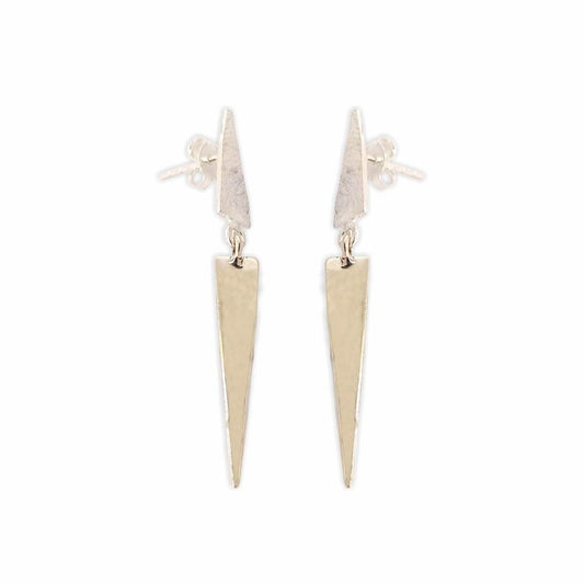 Sikkawala 925 Sterling Silver Oxidised Silver Abstract Dangle Earring For Women 3000375-1