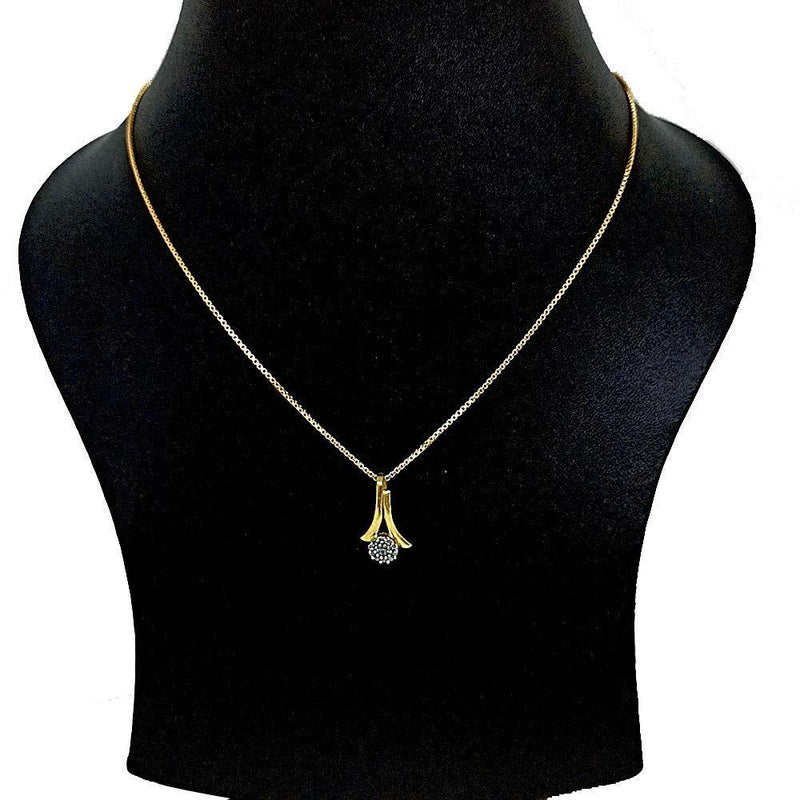 Sikkawala 925 Sterling Silver Gold Plated Silver Alphabet Design Locket For Girls 3000402-1