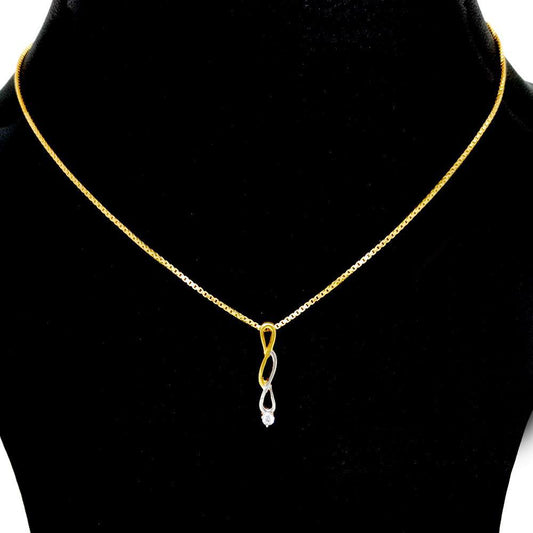 Sikkawala 925 Sterling Silver Gold Plated Silver Contemporary Design Locket For Girls 3000412-1