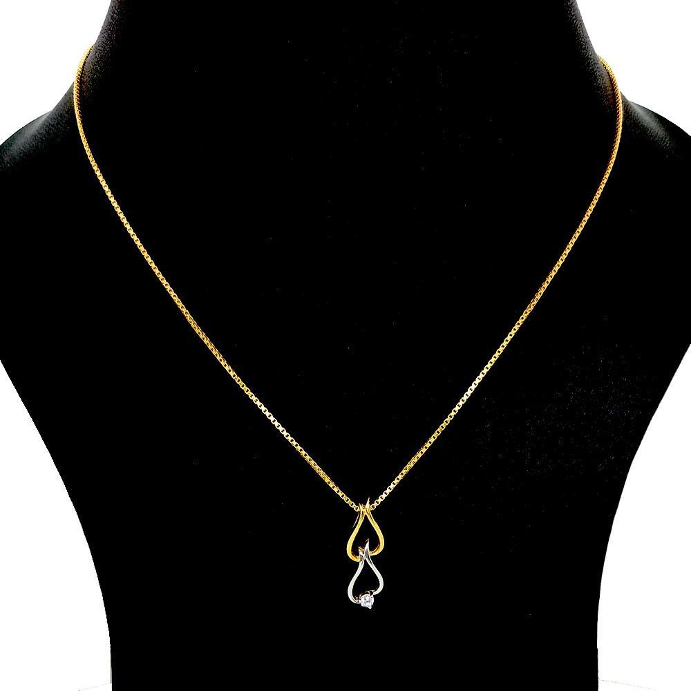 Sikkawala Gold Plated Silver Contemporary Design Locket For Girls