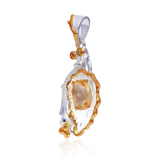 Sikkawala 925 Sterling Silver White Silver Fauna And Floral Design Locket For Girls 3000427-1