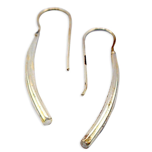 Sikkawala 925 Sterling Silver Oxidised Black Silver Bar Bar Danglers For Girls 3000629-1