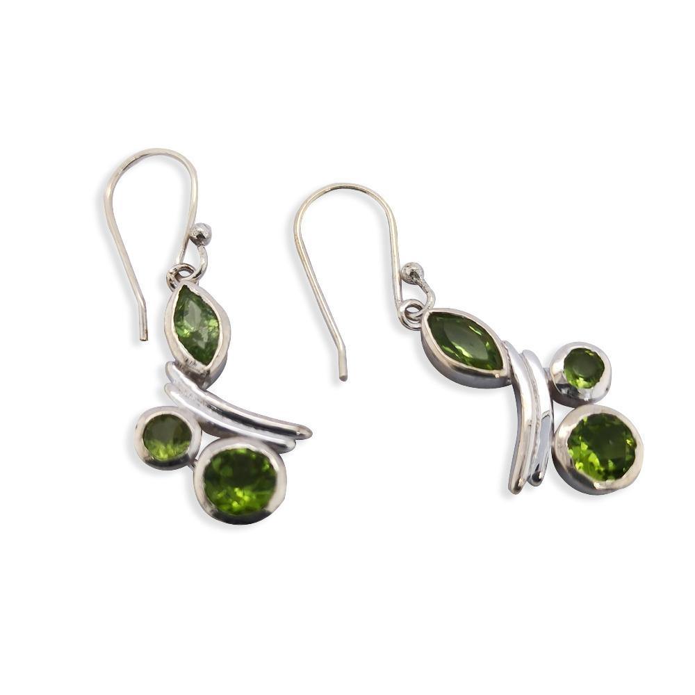 Sikkawala 925 Sterling Silver White Silver Abstract Dangle Earring For Women 3000790-1