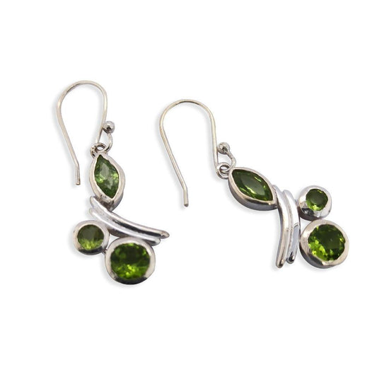 Sikkawala 925 Sterling Silver White Silver Abstract Dangle Earring For Women 3000790-1