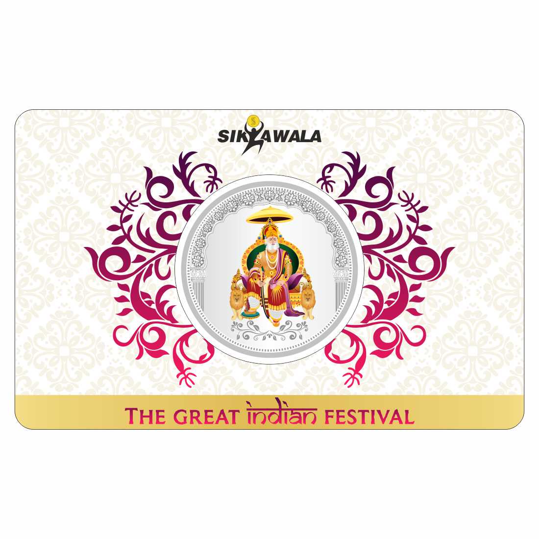 Sikkawala BIS Hallmarked Maharaja Agrasen 999 Silver Coin 20 gm - SKRCMACC-20