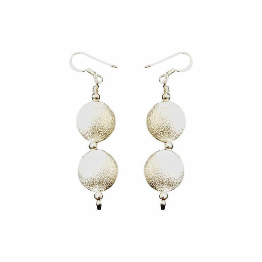 Sikkawala 925 Sterling Silver White Silver Ball Dangle Earring For Women 3000099-1
