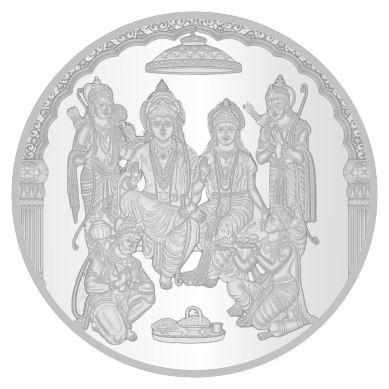 Sikkawala BIS Hallmarked Ram Darbar 999 Silver Coin 20 gm- SKRRD-20