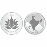 Sikkawala BIS Hallmarked Lotus 999 Silver Coin 25 gm - SKLRCP-25