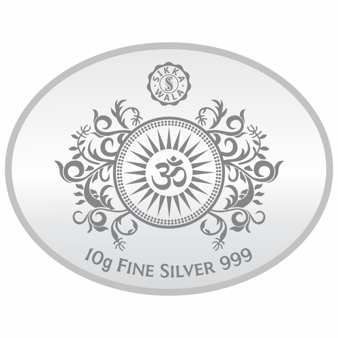 Sikkawala BIS Hallmarked Laxmi Ganesh 999 Silver Coin 10 gm- SKOLG-10