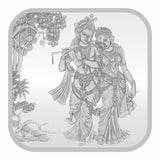 Sikkawala BIS Hallmarked Radha Krishna 999 Silver Coin 10 gm- SKSRK-10