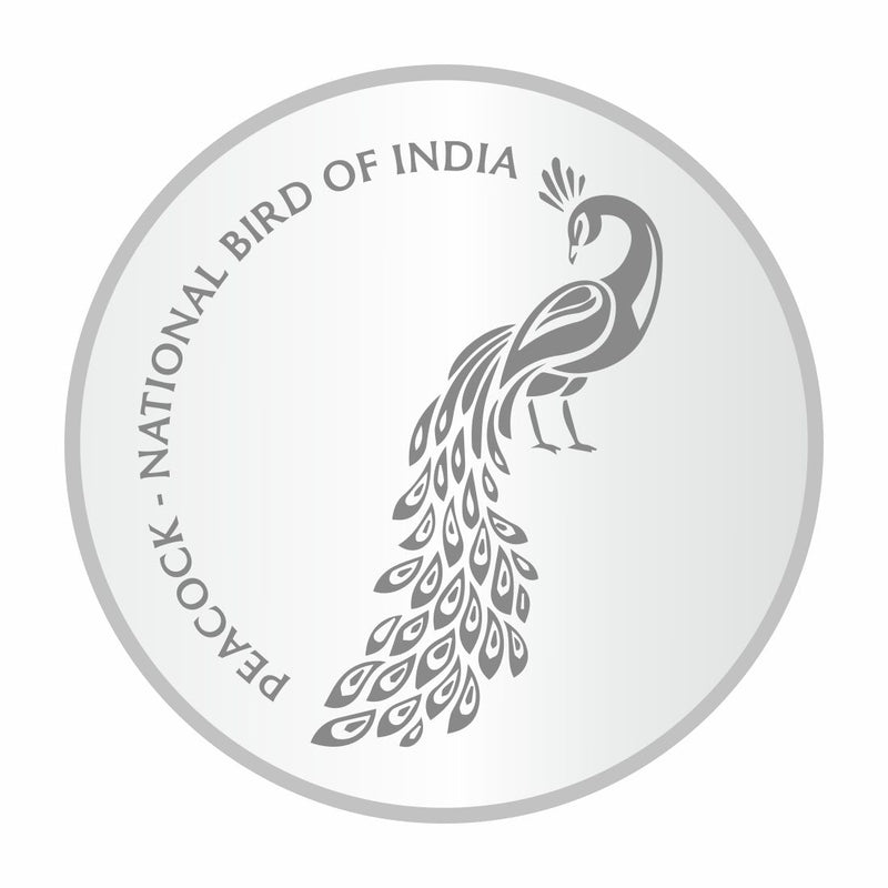 Sikkawala BIS Hallmarked Peacock   999 Silver Coin 10 gm - SKPRCP-10