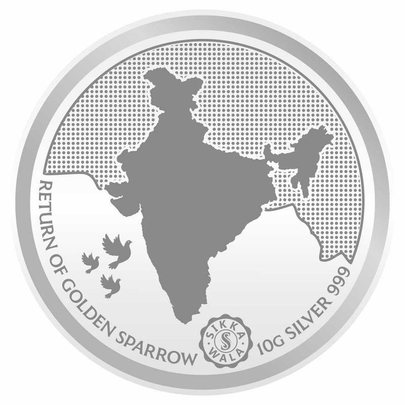 Sikkawala BIS Hallmarked 999 Silver Yoga 10 Gm Coin-Sk10Yrcp