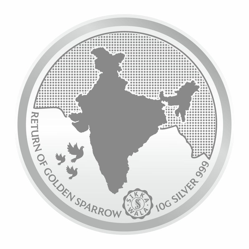 Sikkawala BIS Hallmarked Banyan Tree 999 Silver Coin 10 gm - SKBRCP-10