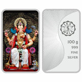 Sikkawala BIS Hallmarked Ganpati Lal Bagh ka Raja 999 Silver Coin 100 gm - SKBCLBR-100