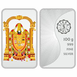 Sikkawala BIS Hallmarked Tirupati balaji Color 999 Silver Coin 100 gm - SK10BCTB-100