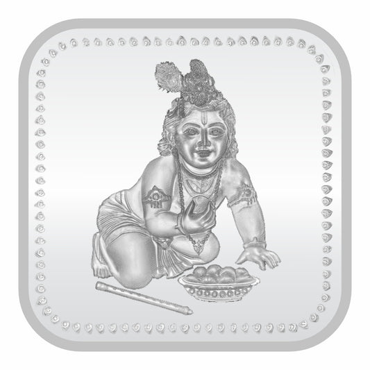 Sikkawala BIS Hallmarked Ladoo Gopal  999 Silver Coin 20 gm- SKSLD-20