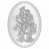 Sikkawala BIS Hallmarked Radha Krishna 999 Silver Coin 50 gm- SKORK-50
