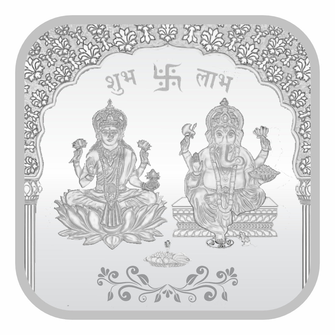 Sikkawala BIS Hallmarked Laxmi Ganesh 999 Silver Coin 100 gm- SKSLG-100