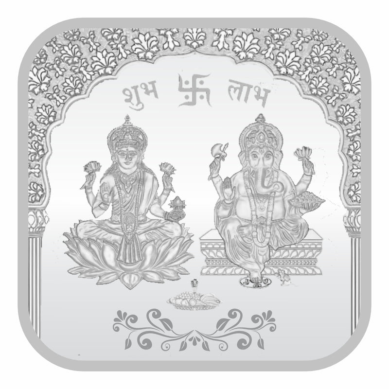Sikkawala BIS Hallmarked Laxmi Ganesh 999 Silver Coin 50 gm- SKSLG-50