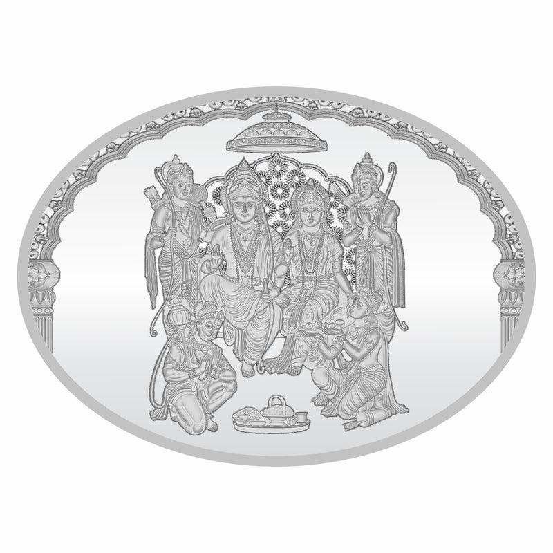 Sikkawala BIS Hallmarked Ram Darbar 999 Silver Coin 50 gm- SKORD-50