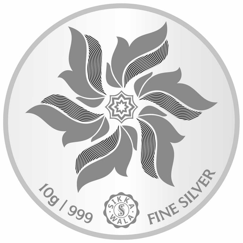 Sikkawala BIS Hallmarked Onam Color 999 Silver Coin 10 gm - SKOCRCP-10