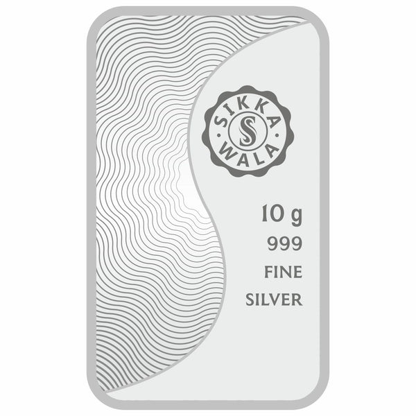 Sikkawala BIS Hallmarked Radha krishna 999 Silver Coin 10 gm - SKBCRK-10