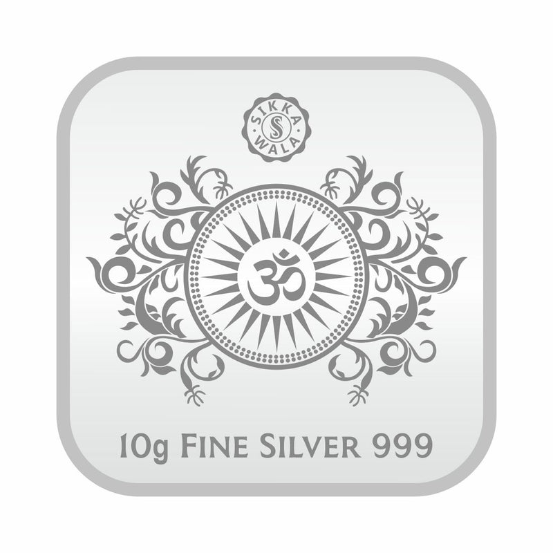 Sikkawala BIS Hallmarked Laxmi ji Color 999 Silver Coin 10 gm - SKSLXCC-10