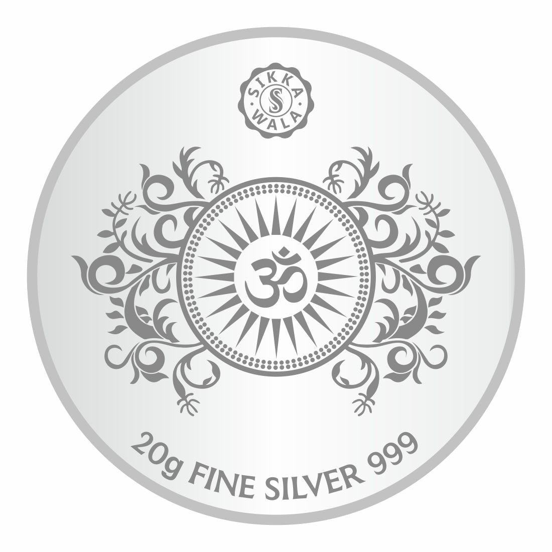 Sikkawala BIS Hallmarked Khatu Shyam Color 999 Silver Coin 20 gm - SKRCSYCP-20