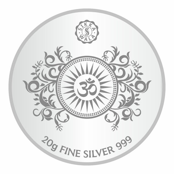 Sikkawala BIS Hallmarked Khatu Shyam Color 999 Silver Coin 20 gm - SKRCSYCP-20