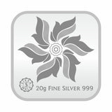 Sikkawala BIS Hallmarked Lotus 999 Silver Coin 20 gm - SKSLPCC-20