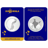 Sikkawala BIS Hallmarked Peacock   999 Silver Coin 25 gm - SKPRCC-25