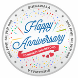 Sikkawala BIS Hallmarked  Anniversary 999 Silver Coin 20 gm - SKAVCP-20