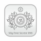 Sikkawala BIS Hallmarked Laxmi Ganesh Color 999 Silver Coin 50 gm - SKSCLGCC-50