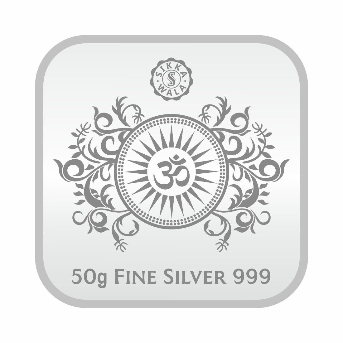 Sikkawala BIS Hallmarked Laxmi ji Color 999 Silver Coin 50 gm - SKSCLXCC-50