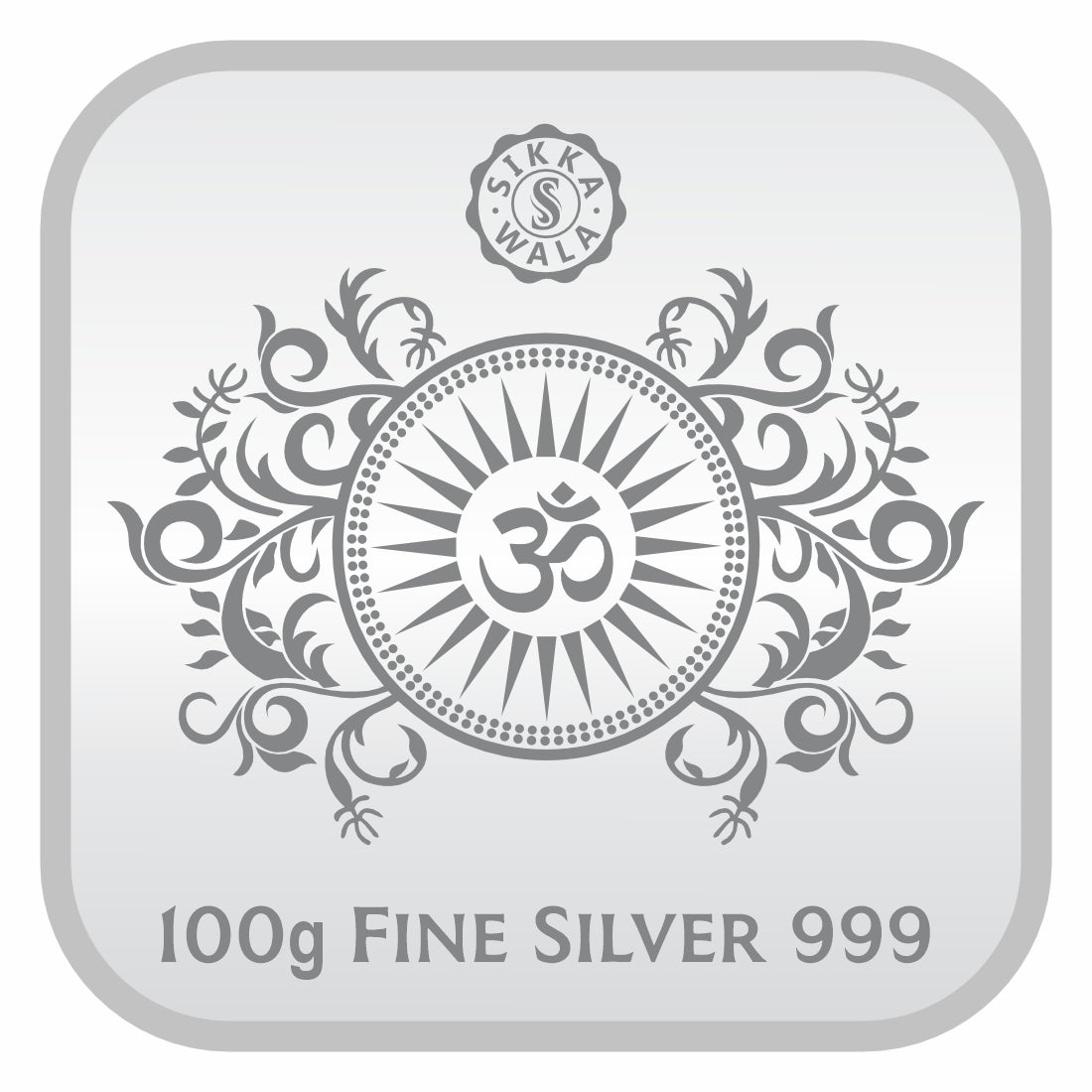 Sikkawala BIS Hallmarked Laxmi Ganesh 999 Silver Coin 100 gm- SKSLG-100