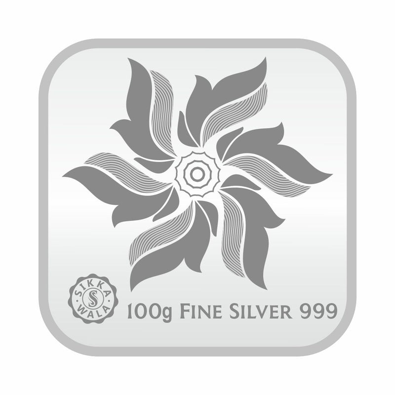 Sikkawala BIS Hallmarked Prosperity 999 Silver Coin 100 gm - SKSPTCC-100