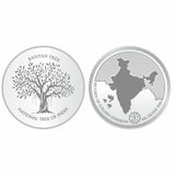 Sikkawala BIS Hallmarked Banyan Tree 999 Silver Coin 10 gm - SKBRCP-10