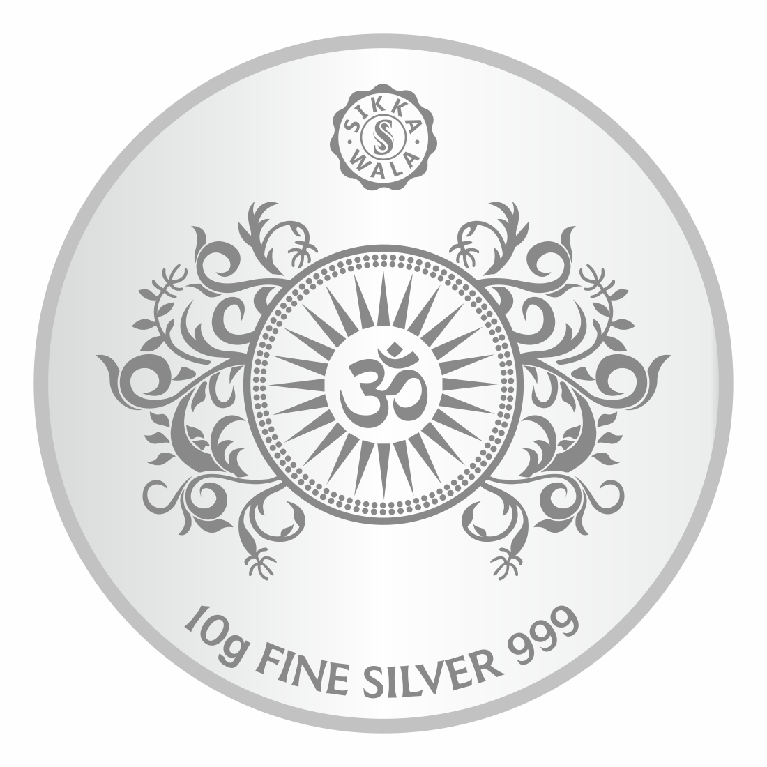 Sikkawala BIS Hallmarked Laxmi Ganesh Saraswati  999 Silver Coin 10 gm- SKRLGS-10