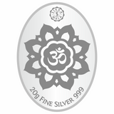 Sikkawala BIS Hallmarked Ganesh Color 999 Silver Coin 20 gm - SKOCGACC-20