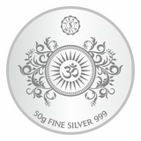 Sikkawala BIS Hallmarked Hanuman ji Color 999 Silver Coin 50 gm - SKRCHMCP-50