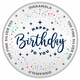 Sikkawala BIS Hallmarked Personalised Birthday 999 Silver Coin 10 gm - SKBDCPCUS-10