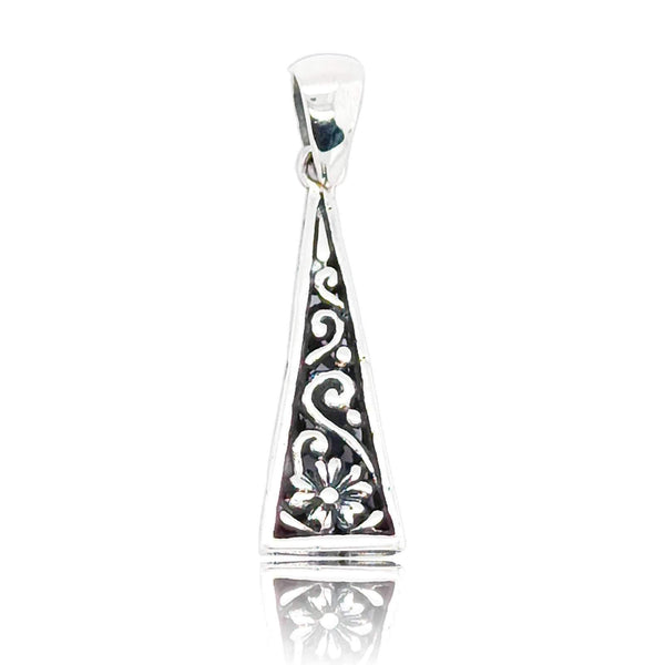 Sikkawala 925 Sterling Silver Oxidised Silver Celestial Design Pendant For Women 3000217-1
