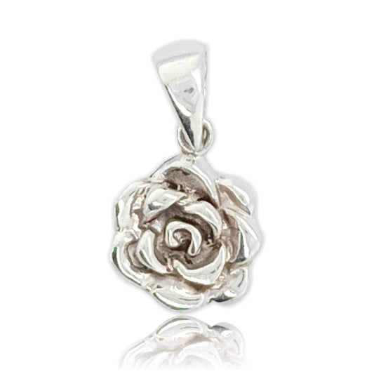 Sikkawala 925 Sterling Silver White Silver Floral Design Pendant For Girls 3000219-1