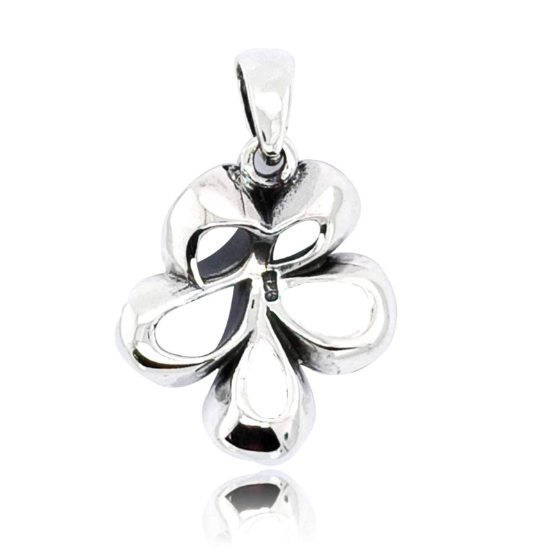 Sikkawala 925 Sterling Silver White Silver Floral Design Pendant For Women 3000248-1